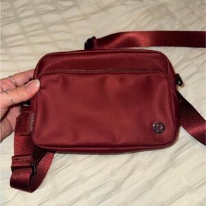 lululemon athletica Burgundy Crossbody Belt Bag